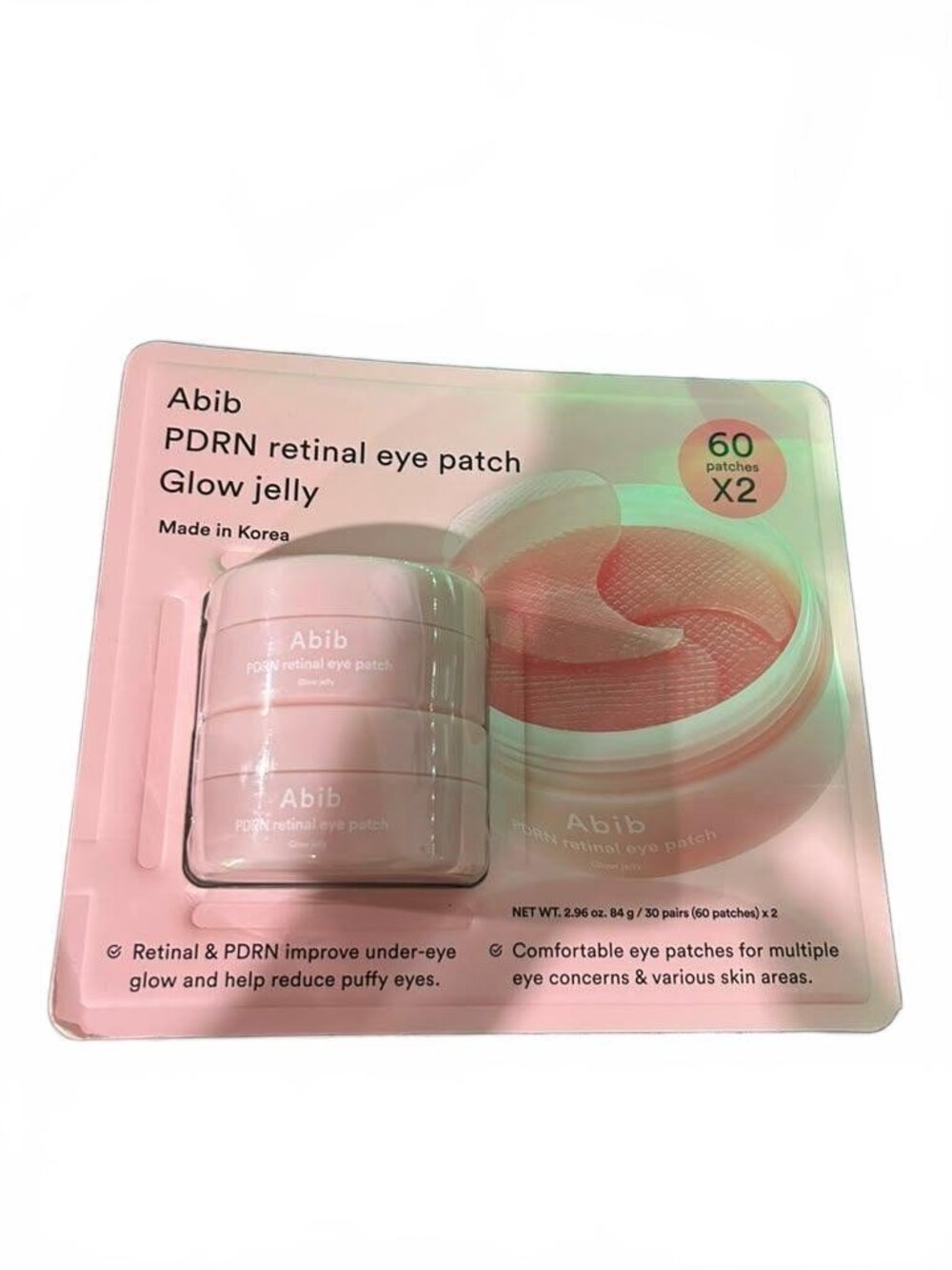 Abib PDRN Retinal Eye Patch Glow Jelly 60x2 Patches